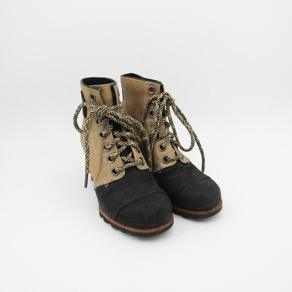 Sorel Boots Womens Size 7 EU 38 Joan of Arctic Wedge PDX 1964 Ankle Tan - Picture 5 of 9